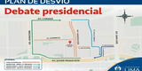 Debate presidencial: mira AQUÍ los desvíos vehiculares en San Borja desde hoy al 31 de marzo