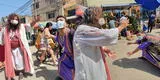 Cristo Cholo escenifica Vía Crucis de Jesús a sus vecinos de Comas por Semana Santa [VIDEO]