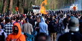 Bélgica: ‘Fiesta covid’ falsa termina en enfrentamiento con la Policía y heridos [VIDEO]