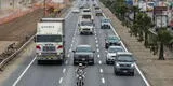 Suspenden pico y placa y uso de carril izquierdo para camiones en la Panamericana Sur este lunes