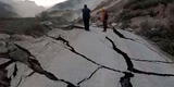 Áncash: carretera queda destruida tras falla geológica y tres comunidades quedan aisladas