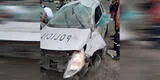 Santa María: tres efectivos de la PNP sufren aparatoso accidente [FOTOS]