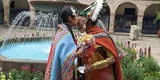 ¡Sellaron su amor! Cusqueño y japonesa se enamoran en el Inti Raymi y se casan vestidos de coya e inca