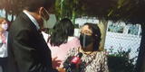 Periodista se encuentra con su mamá en plena fila para ingresar a votar en un local en Surco