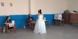 Insólito: imagen de novia votando el domingo de Elecciones 2021 se hizo viral