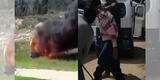 Cajamarca: Vecinos queman mototaxi y castigan a ladrón acusado de robar en una vivienda [VIDEO]