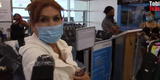 Magaly Medina se mostró incómoda con reportero en el aeropuerto