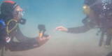Hombre aficionado al buceo le pide matrimonio a su novia bajo el mar [VIDEO]
