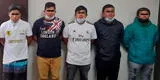 Trujillo: Policía detiene a cinco presuntos delincuentes dedicados al raqueteo