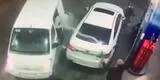 Hombre evita que lo asalten echándole gasolina a los ladrones [VIDEO]