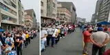 Centro de Lima: se registran largas colas y aglomeraciones en el Reniec de Mesa Redonda