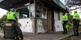 En acto vandálico, sujetos intentan quemar vivos a 10 policías en comisaría de Bogotá [VIDEO]