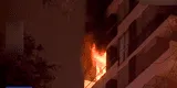 Miraflores: incendio consumió departamento de un edificio multifamiliar [VIDEO]