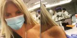 Jessica Newton se vacunó contra el COVID-19 en aeropuerto de Miami [VIDEO]