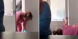 Madre trata de ocultarse para no salir en la videollamada de su hija, pero resultado no fue el esperado
