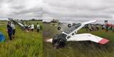 Pucallpa: Avioneta de la PNP sufrió accidente durante proceso de aterrizaje [FOTOS]