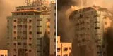 Israel contra Gaza: ataque aéreo derribó edificio con oficinas de AP y Al Jazeera [VIDEO]