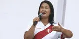 Keiko Fujimori anuncia que mañana irá a Huancayo a buscar a Vladimir Cerrón