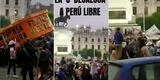 Plaza San Martín: Hinchas de la "U" desalojaron a simpatizantes de Perú Libre para festejar el natalicio del "Lolo"
