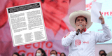 Pedro Castillo: más de 50 científicos e investigadores peruanos le envían carta abierta