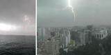 Se registraron intensas lluvias en diferentes distritos de Lima luego de la tormenta eléctrica