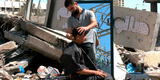Barbero trabaja entre los escombros tras perderlo todo durante los bombardeos en Gaza [VIDEO]