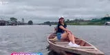 Linda Caba realiza segundo reportaje desde Iquitos para En Boca de todos