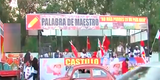 Perú Libre: militantes y simpatizantes realizaron caravana para recibir a Dina Boluarte en Arequipa