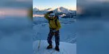 Fotógrafo baila el popular tema ‘No sé’ al llegar a la cumbre de la montaña Vallunaraju [VIDEO]
