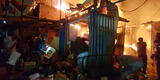 Rímac: voraz incendio consume mercado de la comunidad Shipibo-Konibo de Cantagallo