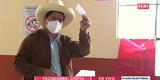 Pedro Castillo emite su voto en Tacabamba: "Por el Perú"