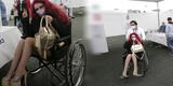 Monique Pardo acudió a su local de votación en silla de ruedas a votar [FOTO]