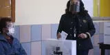 Elecciones 2021: presidenta del Consejo de  Ministros Violeta Bermúdez emite su voto en Miraflores