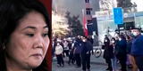 Peruanos en Chile protestan contra pedido de anulación de actas de Keiko Fujimori