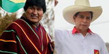 "¡A cuidar y defender la democracia!", dice Evo Morales tras triunfo virtual de Castillo