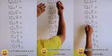 TikTok viral: Profesor sorprende revelando sencillo truco de la tabla del 12 en 15 segundos [VIDEO]