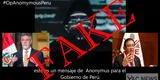 Video de Anonymous amenazando al presidente Sagasti y al JNE sería falso [VIDEO]