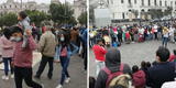 Día del Padre: familias visitaron Plaza San Martín pese a inmovilización social obligatoria