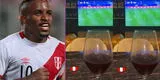 Jefferson Farfán celebra con copa de vino el triunfo de Perú ante Colombia [VIDEO]