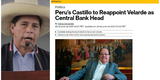 Bloomberg destaca que Pedro Castillo ratifique permanencia de Julio Velarde en el BCRP