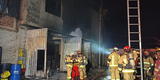Lurigancho -Chosica: incendio de grandes proporciones consumió fábrica de pinturas