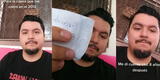 Joven encuentra ticket que le dio una cajera hace 8 años y descubre que le había dado su número [VIDEO]