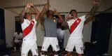 Gianluca Lapadula celebra con la música de Armonía 10 victoria de Perú frente a Paraguay