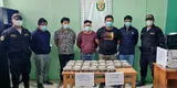 Piura: detienen a cinco sujetos con 22 kilos de droga