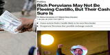 "Sacan su dinero y lo envían al extranjero" dice Bloomerg sobre "los peruanos ricos"