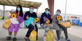 El Hospital Emergencia Villa El Salvador regala flores a pacientes que vencieron la COVID-19
