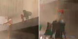 Madre arroja a su hija de dos años desde un edificio para salvarla de voraz incendio [VIDEO]