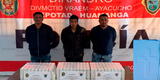 Ayacucho: PNP decomisa 61.800 Kg de cocaína y captura a tres personas
