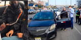 Surco: Serenos sorprenden a falso taxista cuando robaba llantas