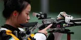¡Medalla de oro para China! Qian Yang logra récord olímpico en rifle de aire en los Juegos Olímpicos